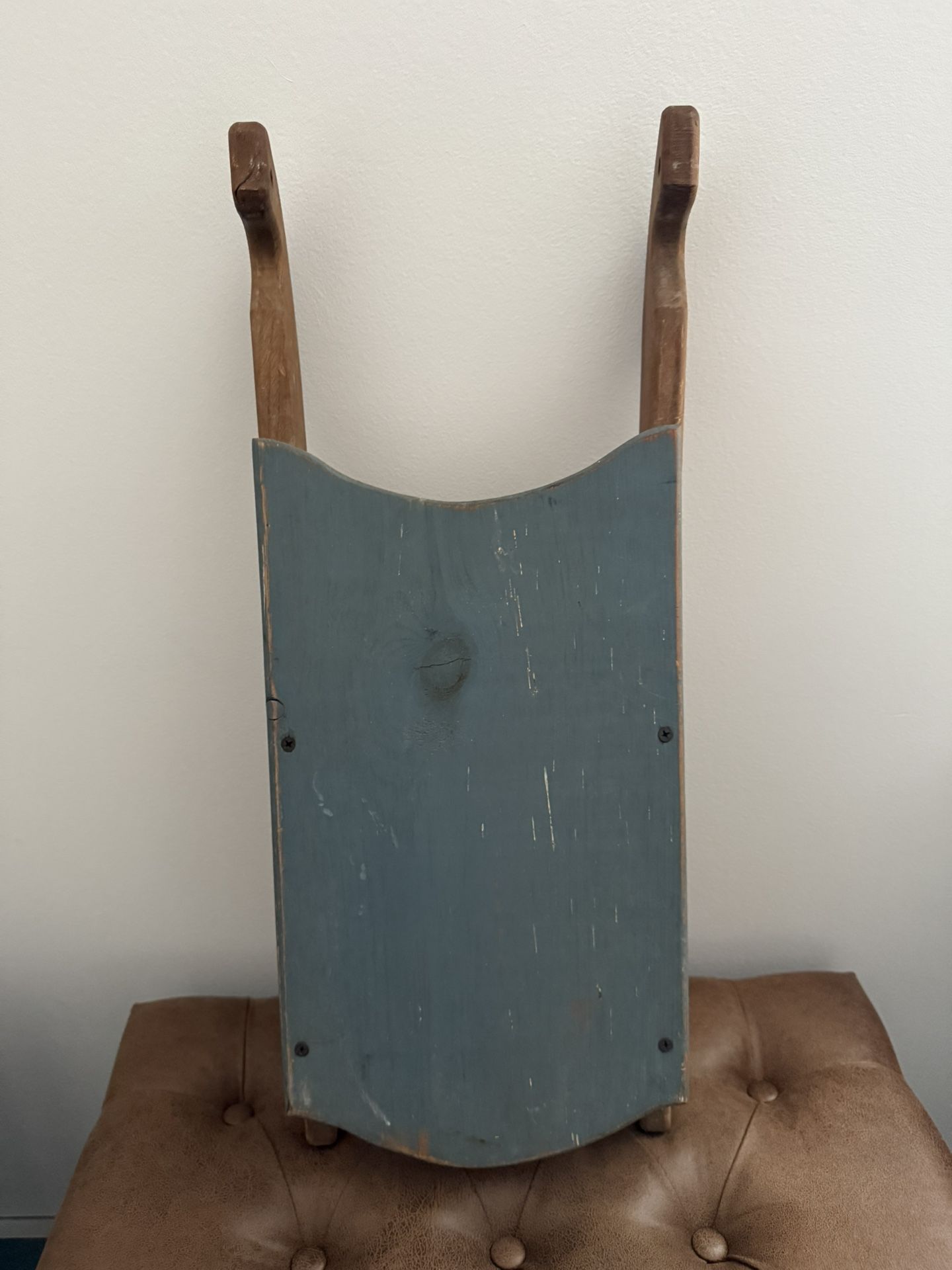 Handmade Wooden Sled (decor Only)
