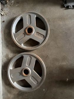 Weider 35 lb Olympic Weight Plates – Pair