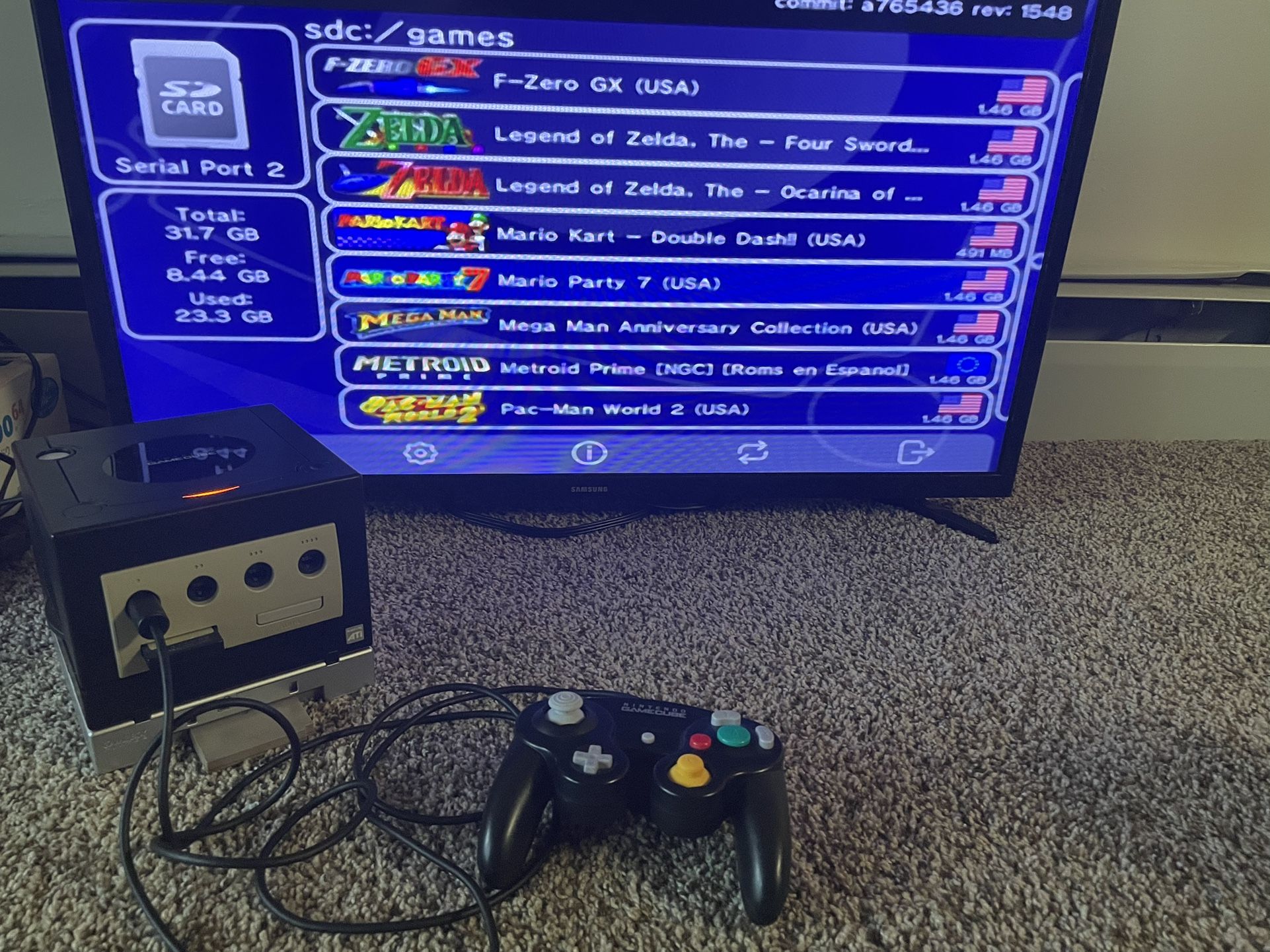 Modded GameCube + Gameboy Player