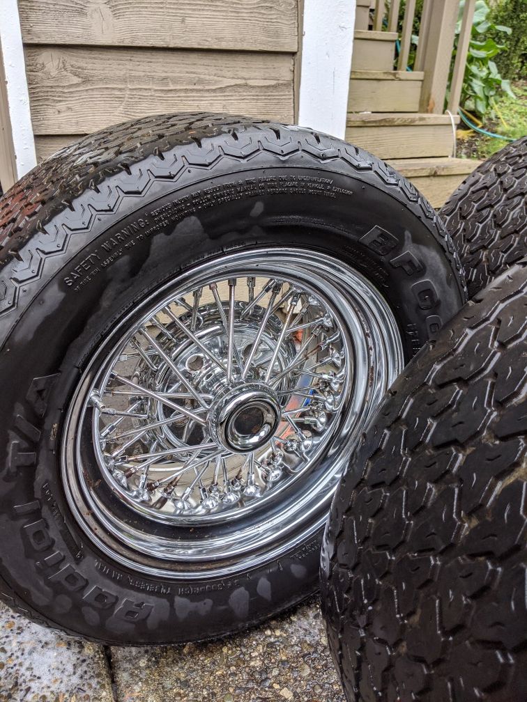 15" 45 SPOKE Vintage Tru Spokes Wire Wheels/Spokes for Sale in Bellevue