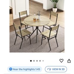 Round small dining table