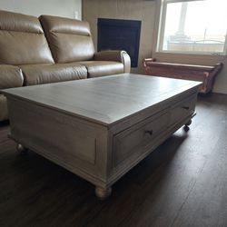 Restoration Hardware Annecy Zinc Wrapped Coffee Table- Free Delivery 