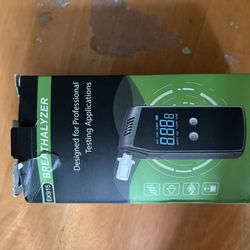 Breathalyzer,Portable Alcohol Tester with USB Rechargeable,Professional-Grade Accuracy Breathalyzer with LCD Digital Display(10 Mouthpieces)