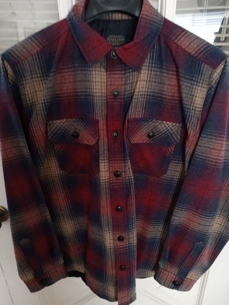 Xl Pendleton Beautiful Checker Jacket RARE Plus Shipping