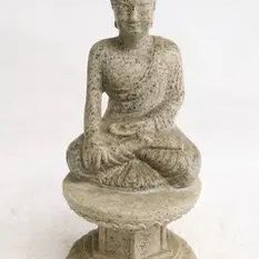 Chinese Carved Stone Sculpture Of A Deity