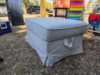 Large Upholstered Storage Ottoman