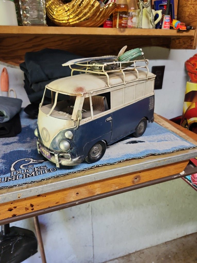 Vintage Metal VW Van