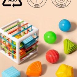 Baby Toys  Blocks Colorful Textured Balls Sorting Games 
