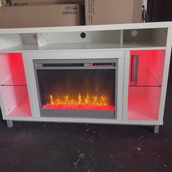 New tv stand electric fireplace remote control
