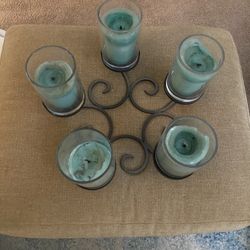 Beautiful Rod Iron Candle Center Piece 