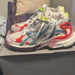 Balenciaga runners multi color white