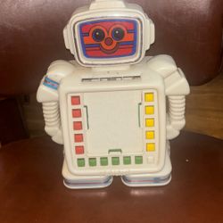 Vintage 1980's Playskool Alphie II Child's Robot NOT WORKING  No Cards