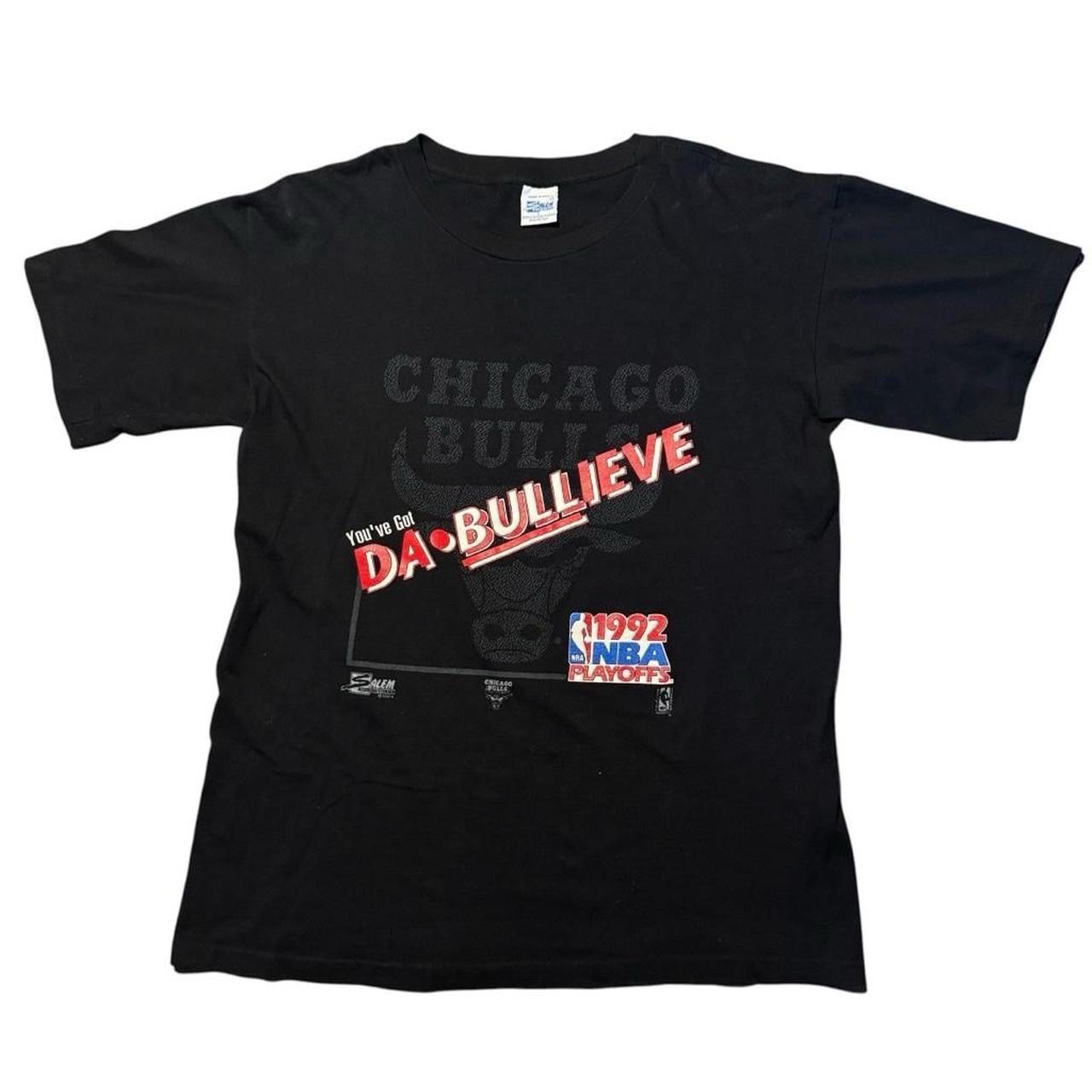Vintage Salem Sportswear Chicago Bulls 1992 Playoffs Tee Size Large