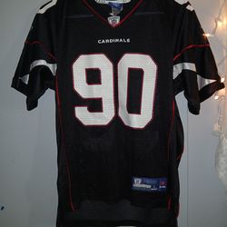Youth size, large number 90.\nArizona cardi.\nDocket football jersey