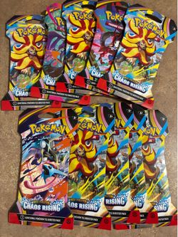 Looking to trade 10 Chaos Rising sleeved packs for a ETB of Chaos Rising