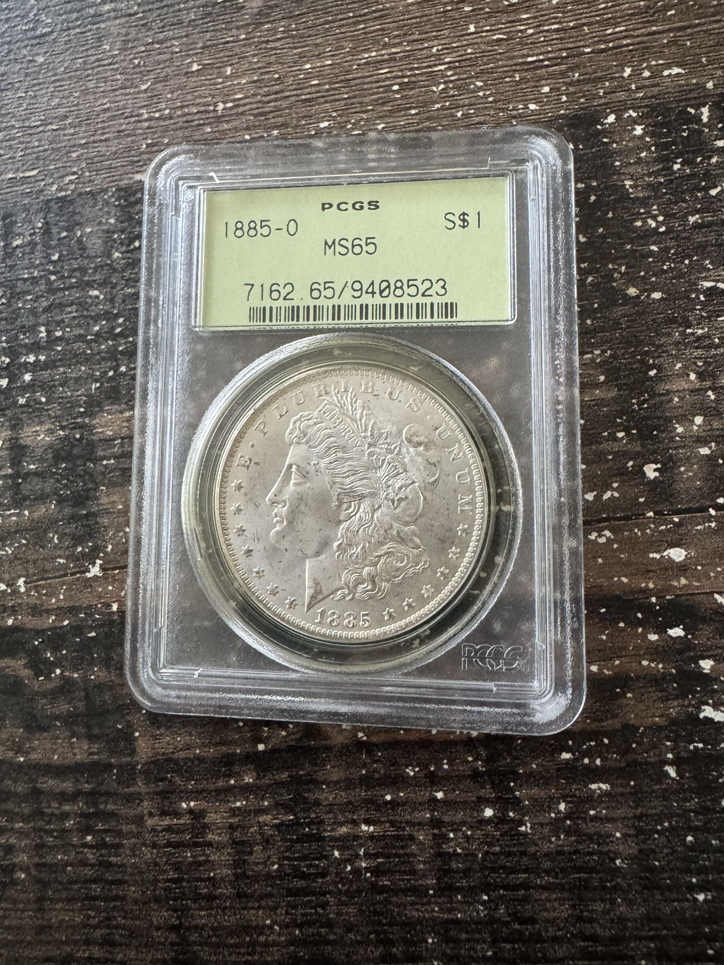 1oz Silver Coin 1885-O PCGS MS65