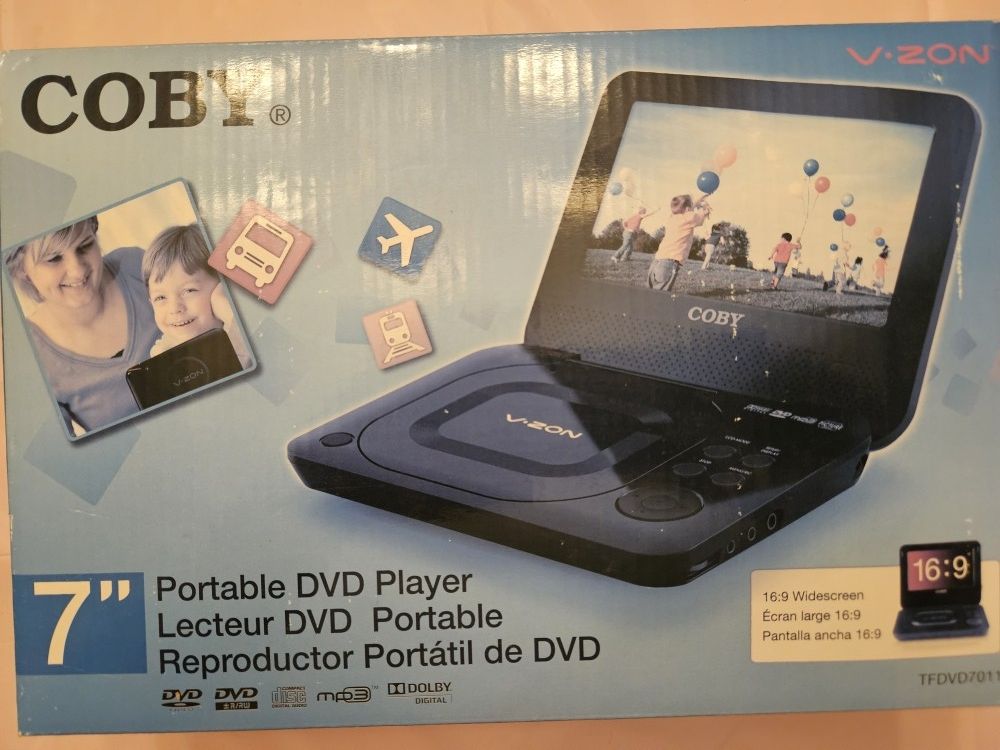 Coby V-ZON 7" Widescreen Portable DVD Player