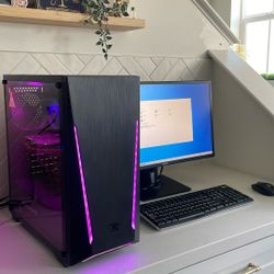 IBuyPowerGaming PC Intel i5-8400 & Asus Monitor + Wireless Mouse & Keyboard