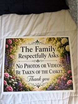 Funeral signs