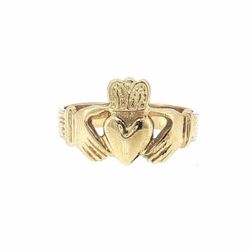 Woman’s Ladies 14k Yellow Gold Classic Claddagh Ring Size 9 GP3134302