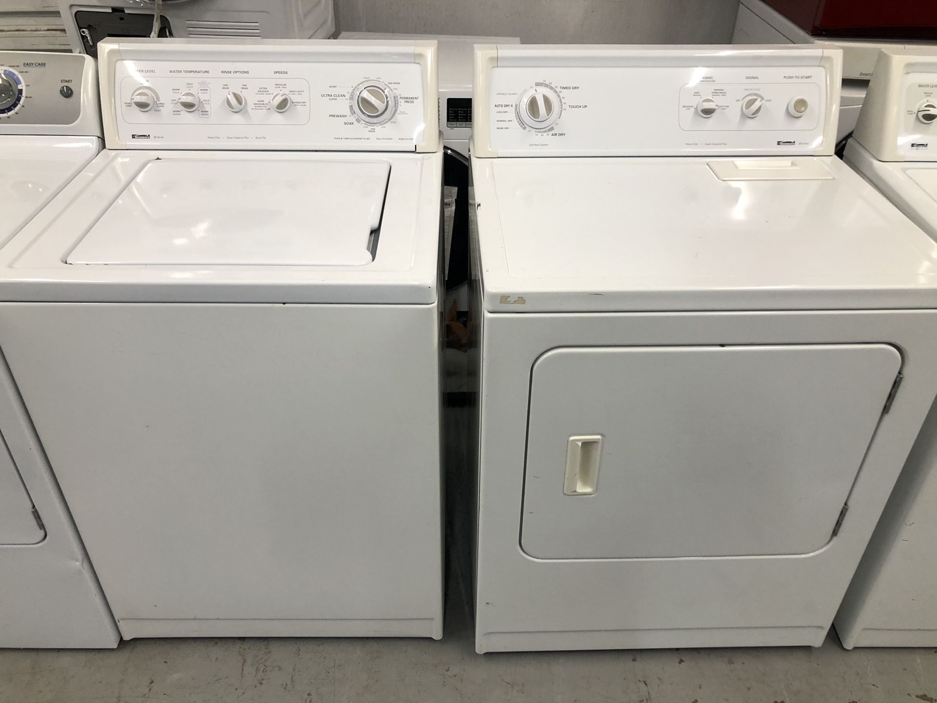 Regular set washer and dryer kenmore