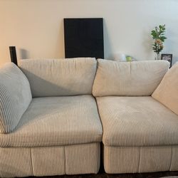 Corduroy Loveseat Sofa