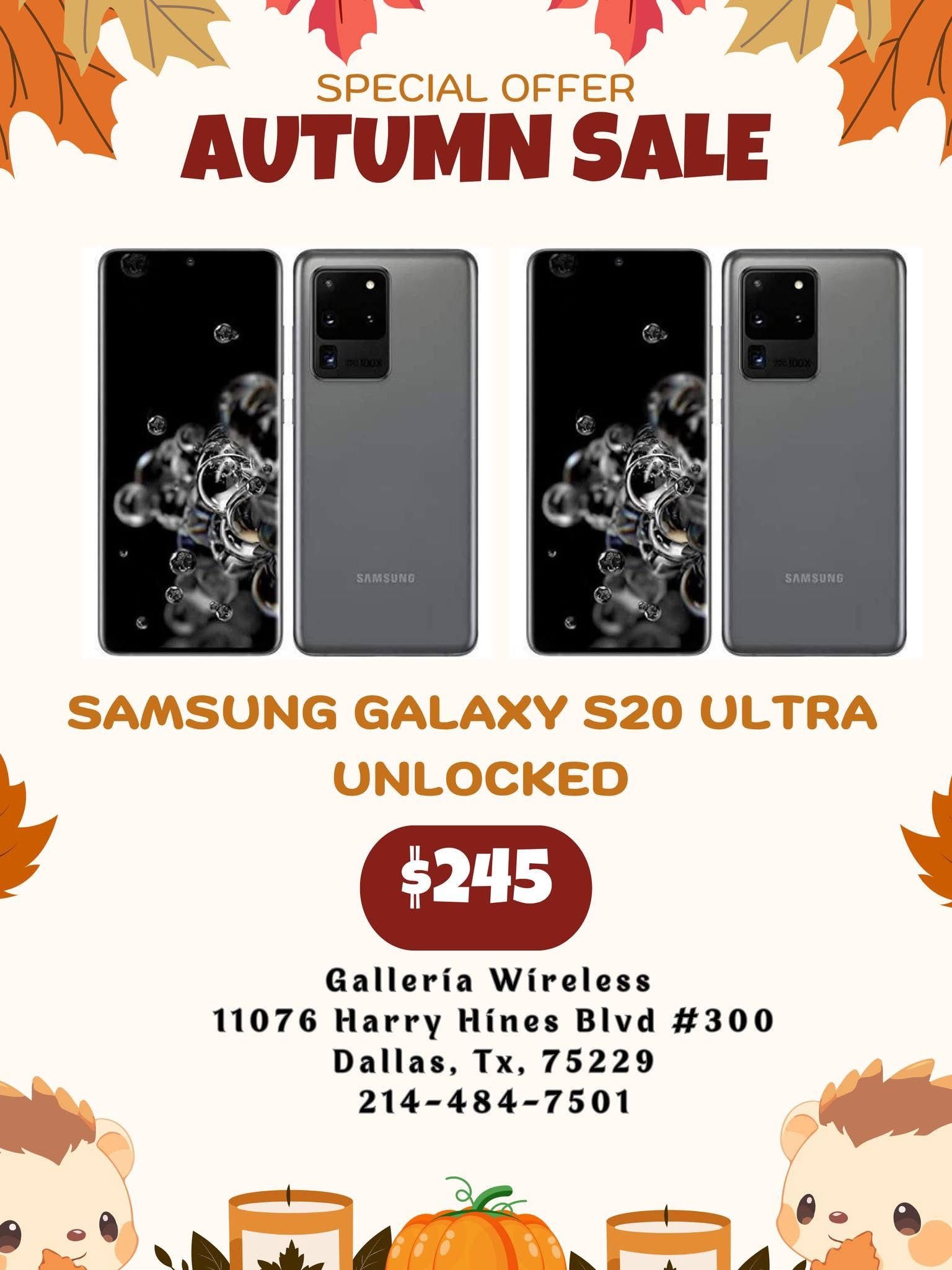 Samsung Galaxy S20 Ultra 128gb Unlocked