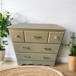 Vintage Small Green Dresser 