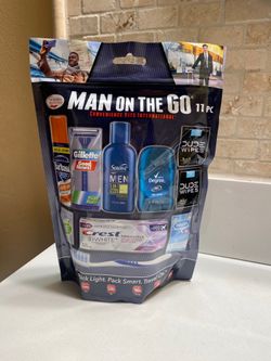 Travel pack for man.