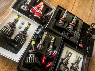 9006 LED Headlight Bulbs Low Beam Fog Light 300% Brighter 6500K Cool White Conversion Kit IP67 Waterproof 2 PCS