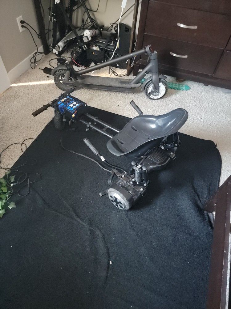 Hoverboard Go-kart With 2 Batteries And Suspension