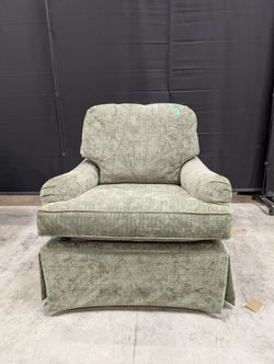 Woodmark Sage Green Textured Armchair