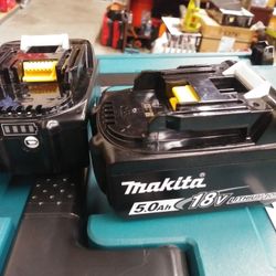 MAKITA 18V LXT LITHIUM-LON 5.0AH BATTERIES NEW EACH ONE POR CADA UNA 