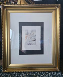 Framed Louis Icart Signed Erotic Etching - Intimate Bedroom Scene Art Deco