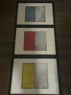 Abstract Art Triptych Framed Wall Art Set