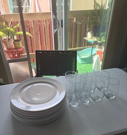 Plates & Glasses for sale $40 for all