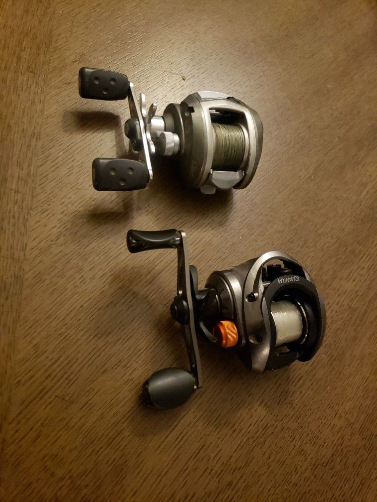 Two Left Hand Baitcaster Reels