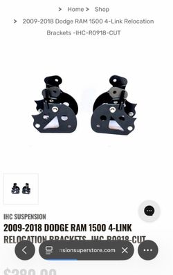 Dodge ram ihc relocation brackets