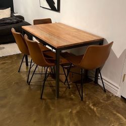 West Elm Raw Mango Box Frame Dining Table