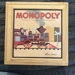 2001 Vintage Monopoly  (wooden Box)
