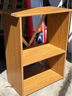 Wooden Shelf Unit - Oak Finish