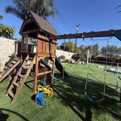 Playground And Swing Set
