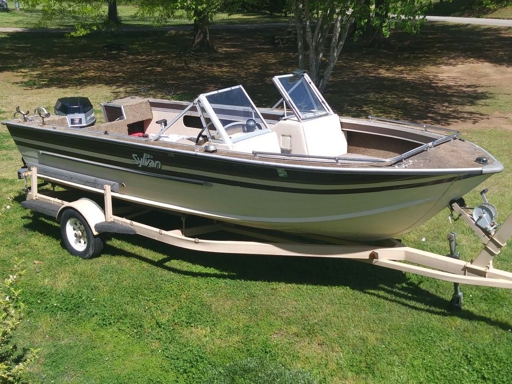 1986 sylvan deep aluminum fishing boat