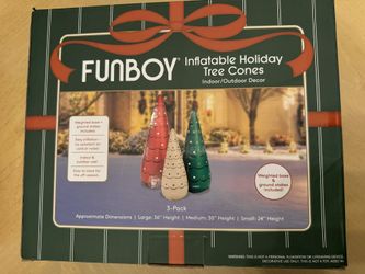 Funboy Inflatable Holiday Tree Cones