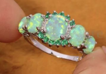 Size 9 opal ring