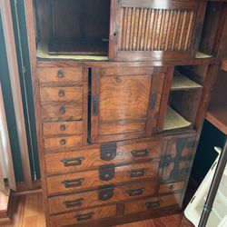 Solid Wood Cabinet Metal Accents 