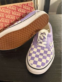 Vans Era Checkerboard Sneakers Purple White