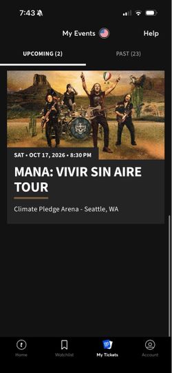 MANA tickets