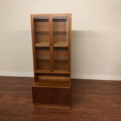 Vintage 2-Piece Teak Display Cabinet - Many More Items In Stock!