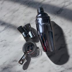 Gunmetal Cocktail Shaker Set